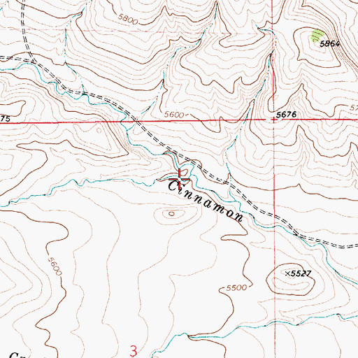 Topographic Map of Spring Creek, MT