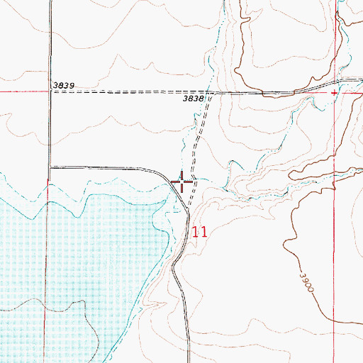 Topographic Map of Spring Creek, MT
