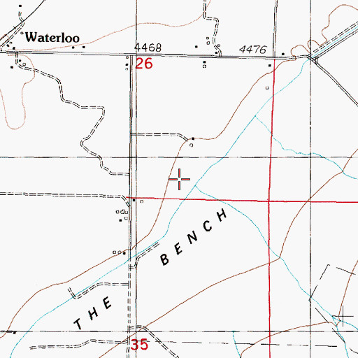 Topographic Map of Spring Creek, MT