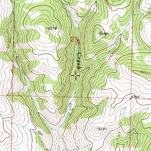 Topographic Map of Spring Gulch, MT