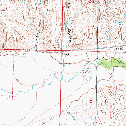 Topographic Map of Spring Gulch, MT