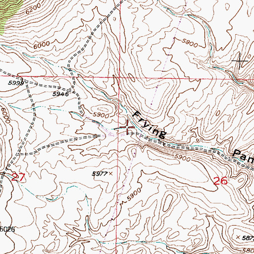 Topographic Map of Spring Gulch, MT