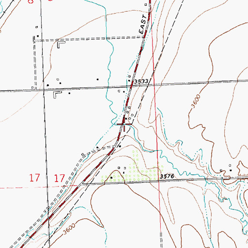 Topographic Map of Spring Gulch, MT
