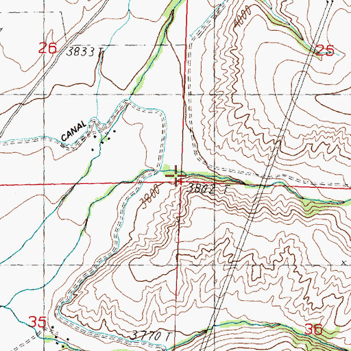 Topographic Map of Spring Gulch, MT