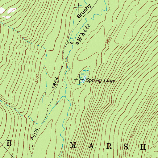 Topographic Map of Spring Lake, MT