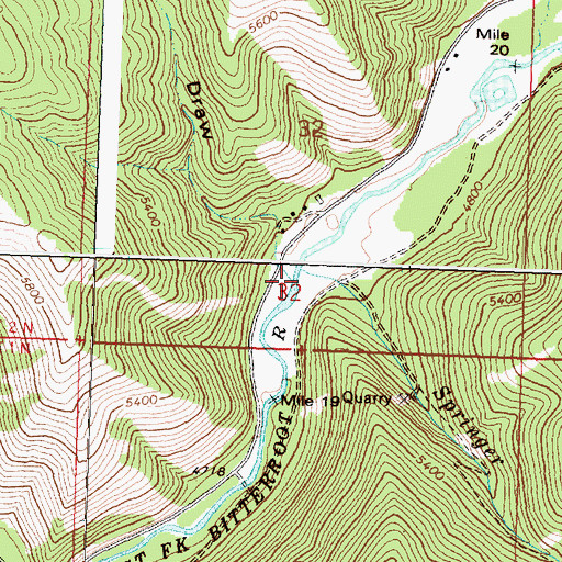Topographic Map of Springer Creek, MT