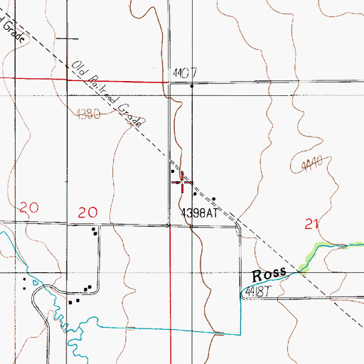 Topographic Map of Springhill, MT