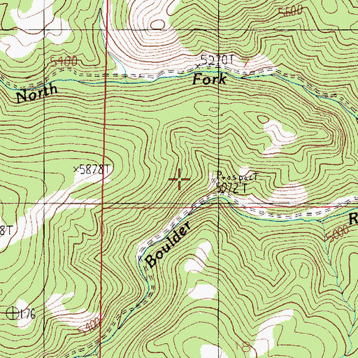 Topographic Map of Springtime Mine, MT