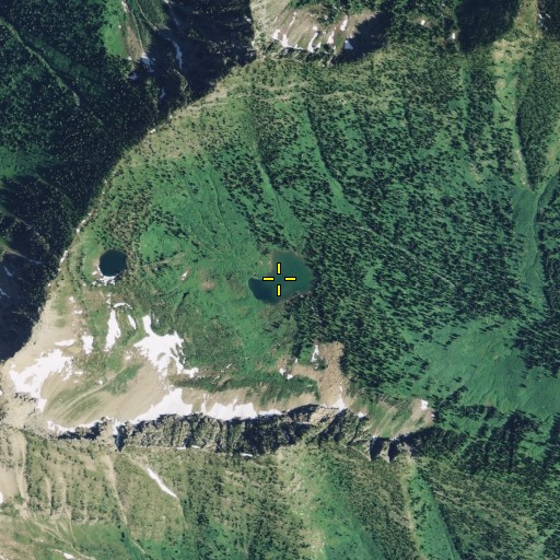 Aerial/Satellite Image of Spruce Lake, MT