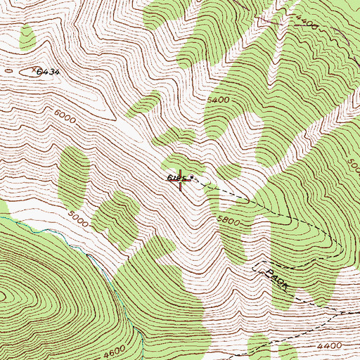 Topographic Map of Spruce Lookout, MT