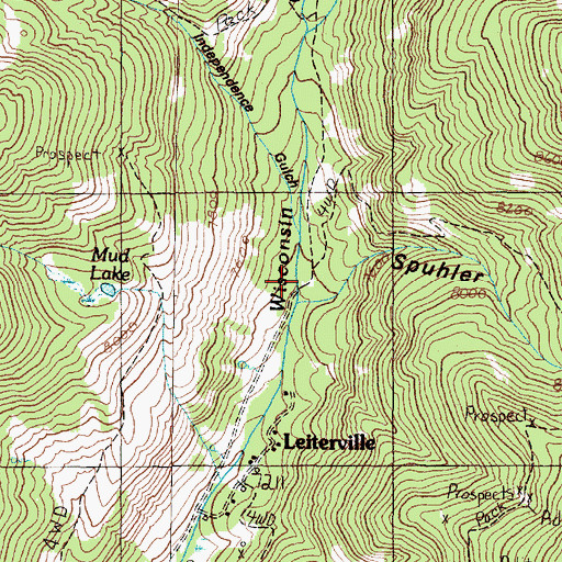 Topographic Map of Spuhler Gulch, MT