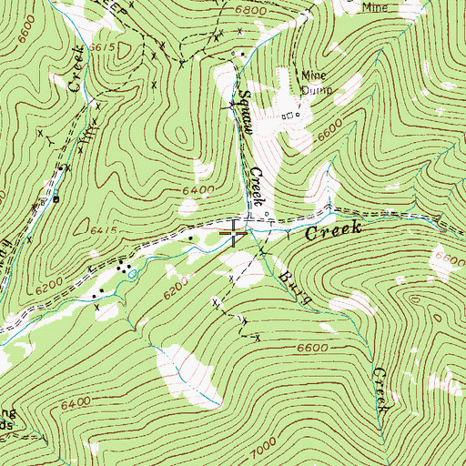 Topographic Map of Sih-mem Creek, MT