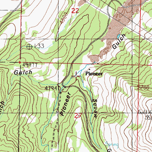 Topographic Map of Sin-pul-stu-weh Gulch, MT