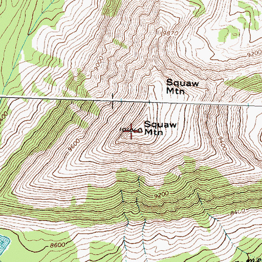 Topographic Map of Hirschy Mountain, MT