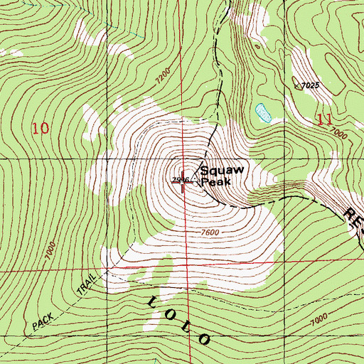 Topographic Map of Ch-paa-qn Peak, MT
