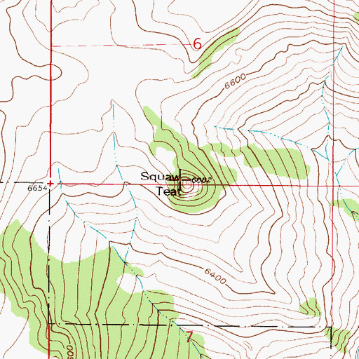 Topographic Map of Mil-mil-teh Hill, MT