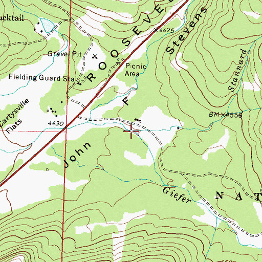Topographic Map of Stannard Creek, MT