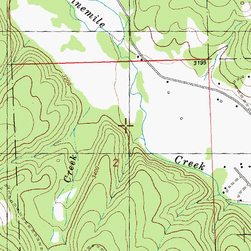 Topographic Map of Stark Creek, MT
