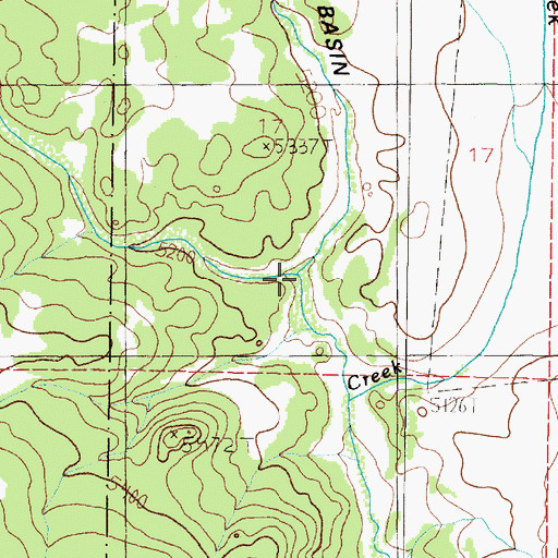 Topographic Map of State Creek, MT