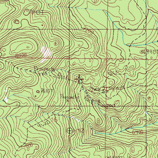 Topographic Map of State Mine, MT
