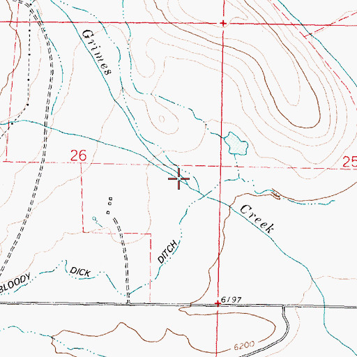 Topographic Map of Station Creek, MT