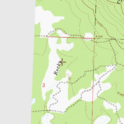 Topographic Map of Station Creek, MT