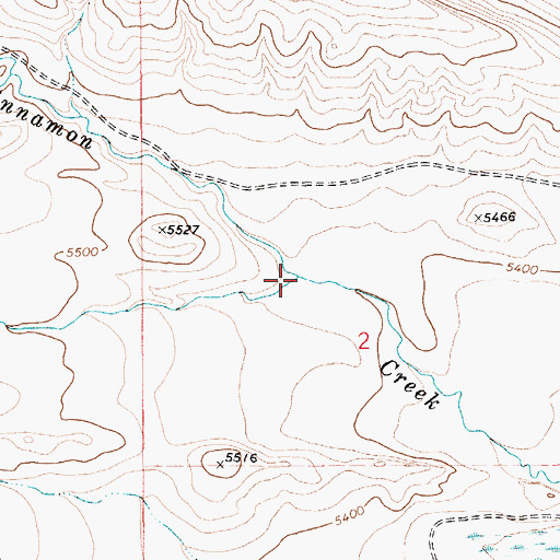 Topographic Map of Station Creek, MT