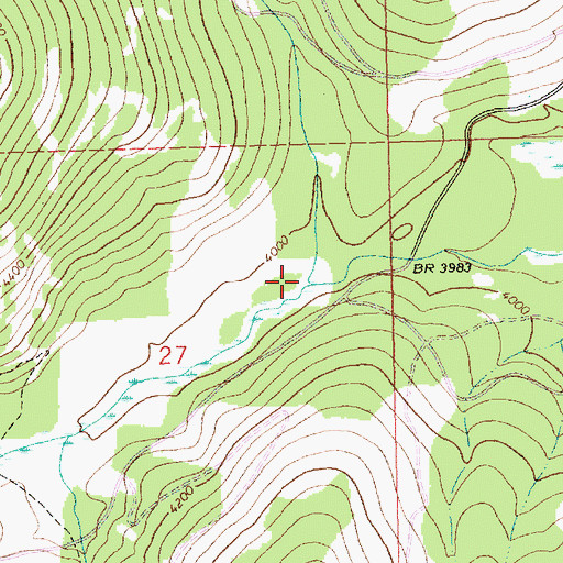 Topographic Map of Sterling Creek, MT