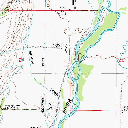 Topographic Map of Sterling Ditch, MT