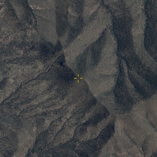 Aerial/Satellite Image of Mescal Mountain, AZ