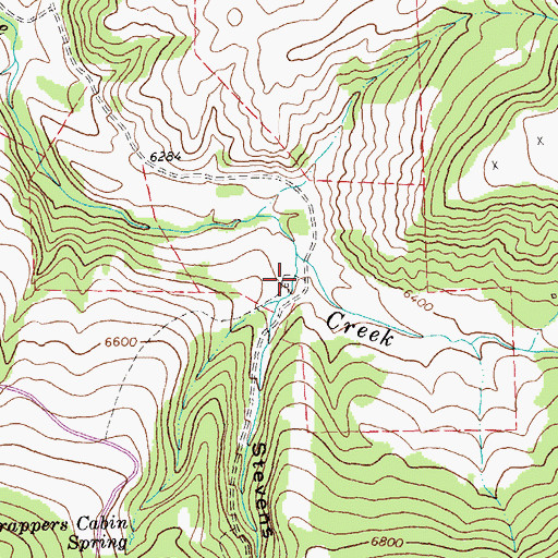 Topographic Map of Stevens Draw, MT