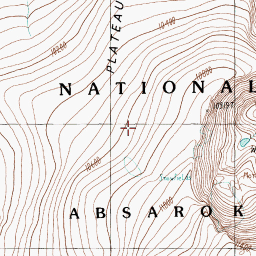 Topographic Map of Stillwater Plateau, MT
