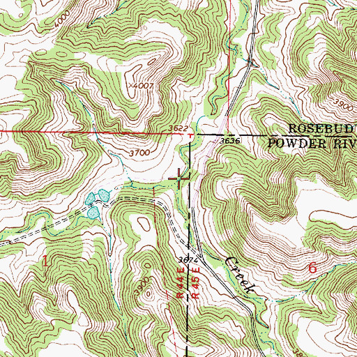 Topographic Map of Stocker Branch, MT