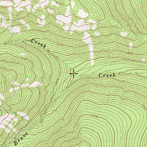 Topographic Map of Stony Creek, MT