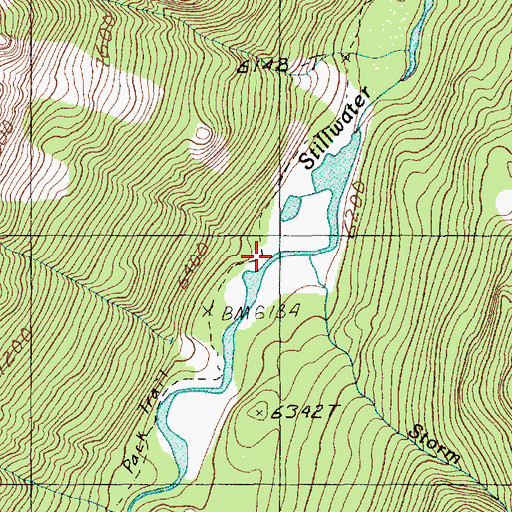 Topographic Map of Storm Creek, MT