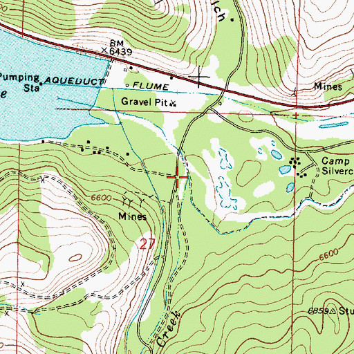 Topographic Map of Storm Lake Creek, MT