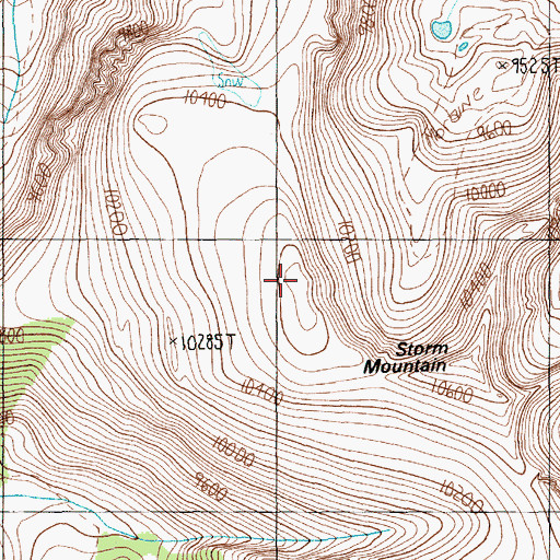 Topographic Map of Storm Mountain, MT