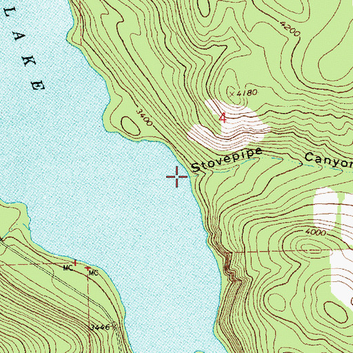 Topographic Map of Stovepipe Canyon, MT