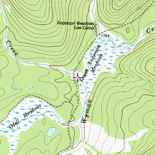 Topographic Map of Stringer Creek, MT