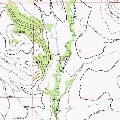 Topographic Map of Studhorse Creek, MT