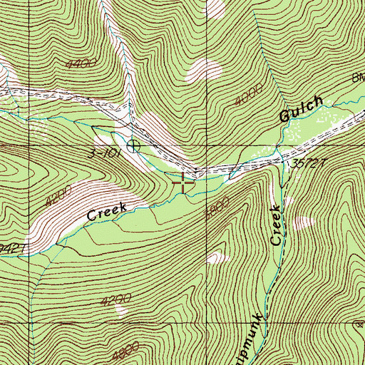 Topographic Map of Summit Creek, MT