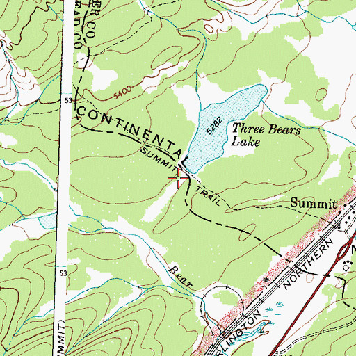 Topographic Map of Summit Trail, MT