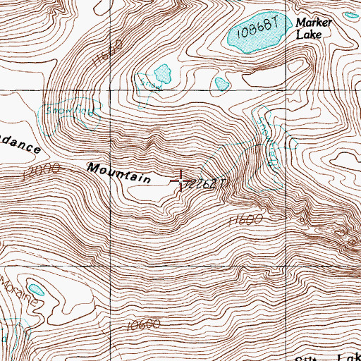 Topographic Map of Sundance Mountain, MT