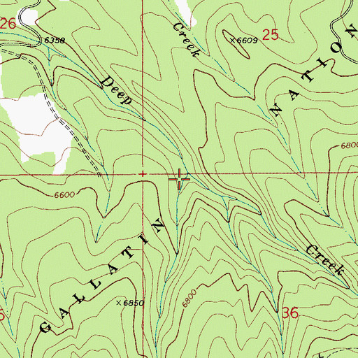 Topographic Map of Sunlight Creek, MT