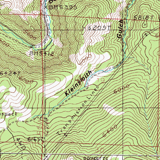 Topographic Map of Sunnyside Ranger Station, MT