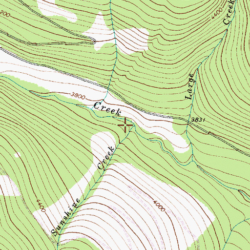 Topographic Map of Sunshine Creek, MT