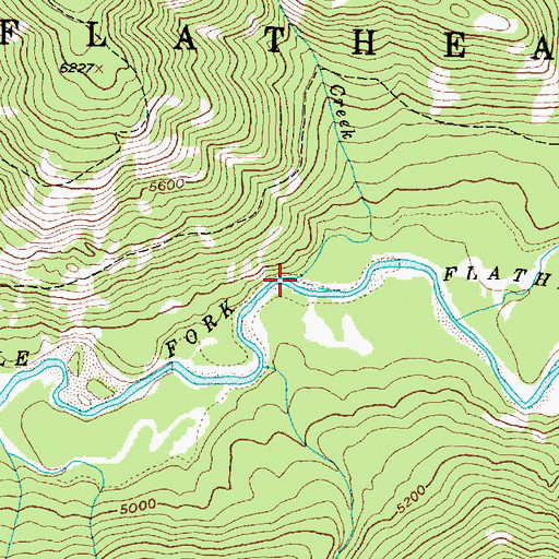 Topographic Map of Surprise Creek, MT