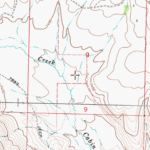 Topographic Map of Sweeney Gulch, MT