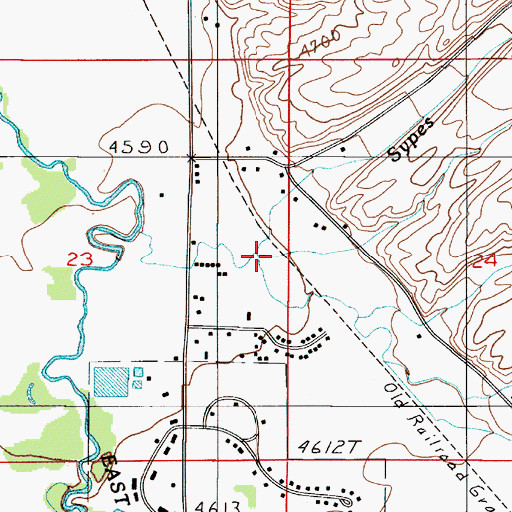 Topographic Map of Sypes Creek, MT