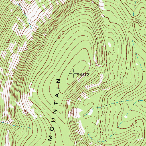 Topographic Map of Table Mountain, MT